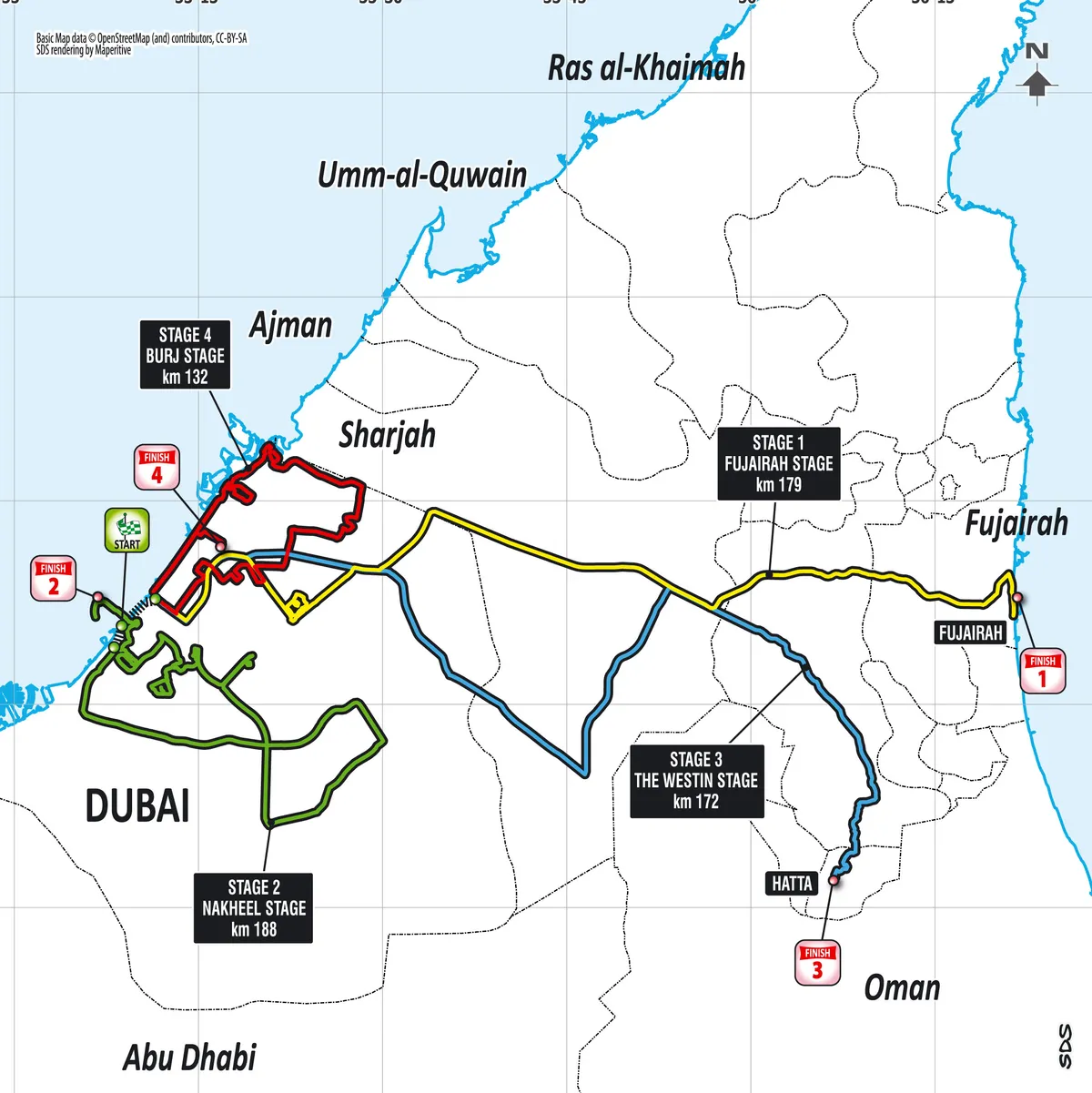 Carte Dubai Tour 2016