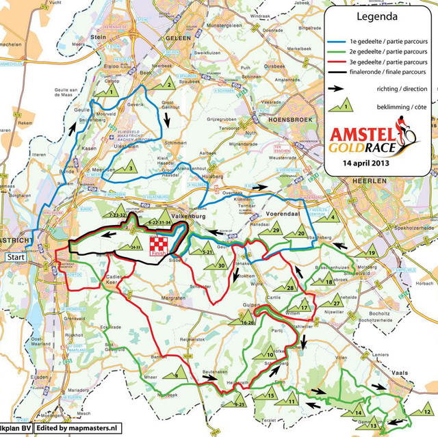 Carte Amstel Gold Race 2013