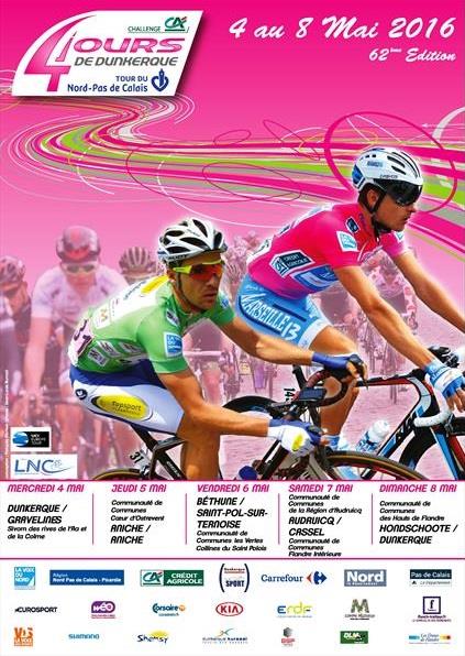 Carte 4 Jours de Dunkerque 2016