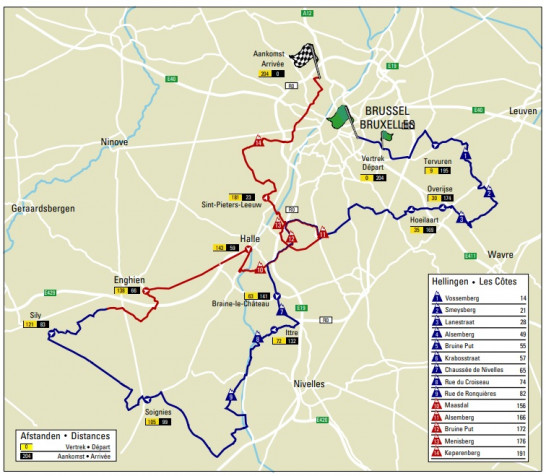 Carte Bruxelles Cycling Classic 2016