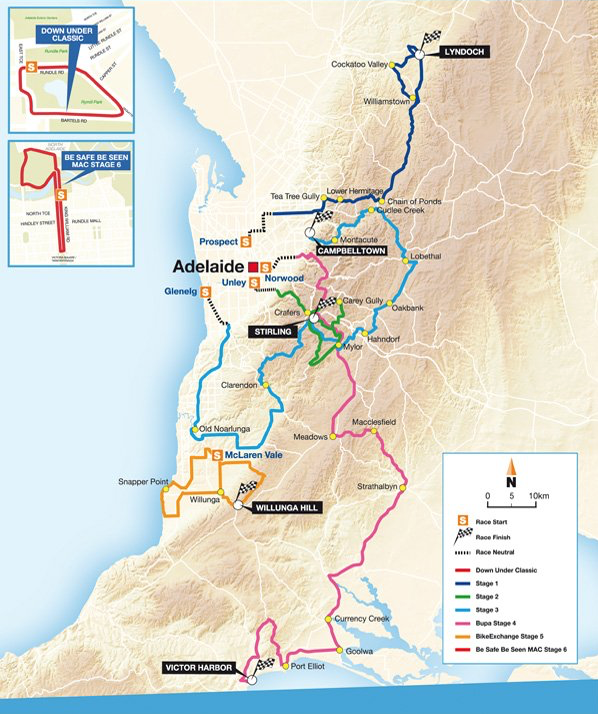 Carte Tour Down Under 2016